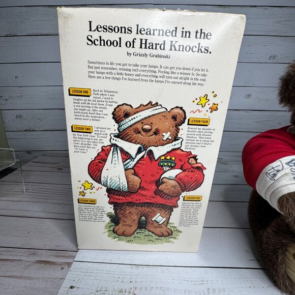 Gund Lands’ End Grizzly Grabinski Rugby Bear Plush 1994 w/ Original Box Vtg - Picture 3 of 13